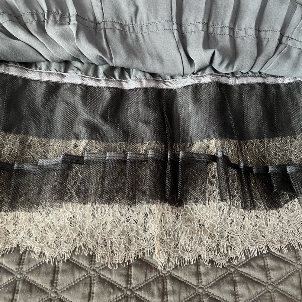 BCBGMAXAZRIA Runway corset pleated lace mini strapless dress - Picture 9 of 15